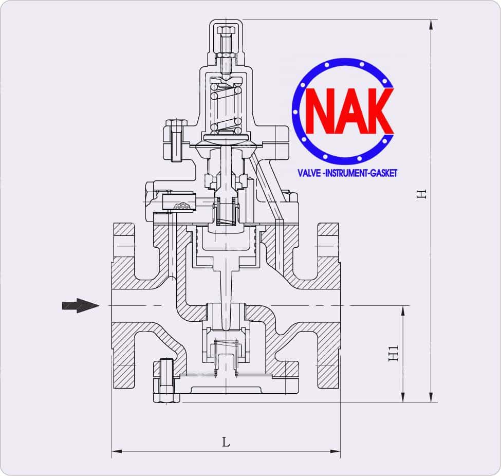 VAN GIẢM ÁP YNV HƠI NÓNG PIR1F, địa chỉ bán van giảm áp hơi nóng YNV, van giảm áp hơi nóng YNV khánh hòa
